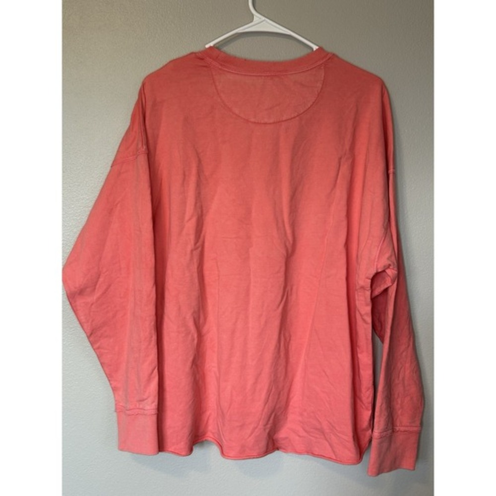 NEW Aerie Coral L/S High Low Oversized Sweater Medium Lightweight Athleisure - Picture 7 of 7